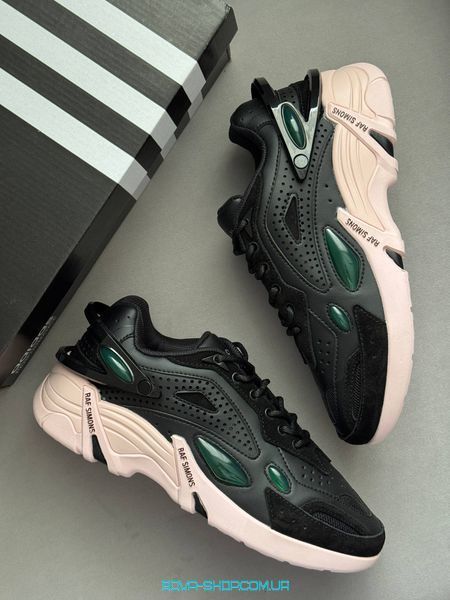 Мужские и женские кроссовки Adidas x Raf Simons Cylon-21 Black Green Pink (Original Box) фото