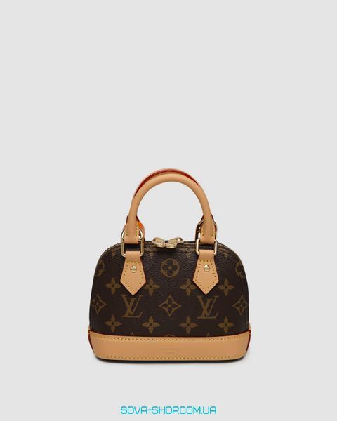 Женская сумка Louis Vuitton Nano Alma Bag Monogram Canvas Premium фото