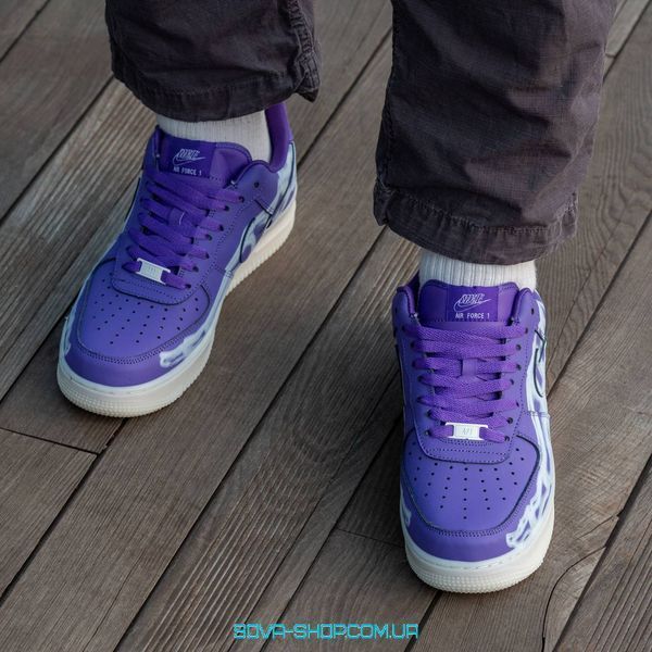 Мужские и женские кроссовки Nike Air Force 1 Skeleton Purple фото