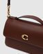 Жіноча сумка Coach Juno Crossbody Leather Maple Brown Premium re-126324 фото 3