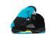Мужские баскетбольные кроссовки Nike Air Jordan Retro 5 Black Blue Yellow re-8929 фото 3