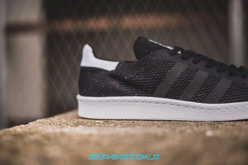 Женские кроссовки Superstar 80s Primeknit "Core Black" Adidas фото