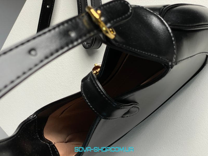 Женская сумка Gucci Jackie 1961 Medium Hobo Bag In Black Leather Premium фото