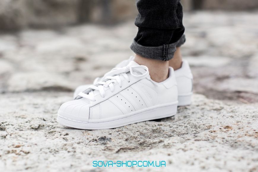 Женские кроссовки Superstar All White Women Adidas фото
