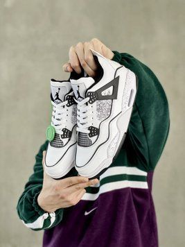 Чоловічі та жіночі баскетбольні кросівки Air Jordan 4 Retro Nike Retro SE DIY (GS) фото