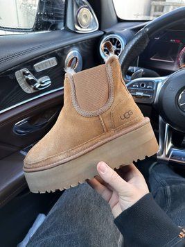 Жіночі зимові ботинки UGG Neumel Platform Chealsea Ginger PREMIUM фото
