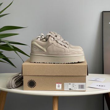Жіночі зимові ботинки UGG Lowmel Platform Sneaker Grey PREMIUM фото