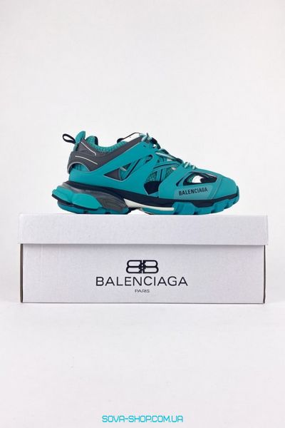 Жіночі кросівки Balenciaga Track Blue Black фото