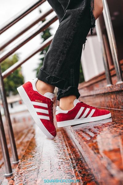 Жіночі кросівки Gazelle Red/White Adidas фото