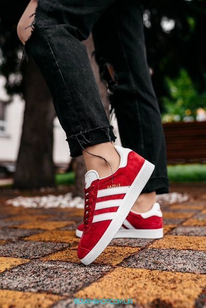 Жіночі кросівки Gazelle Red/White Adidas фото