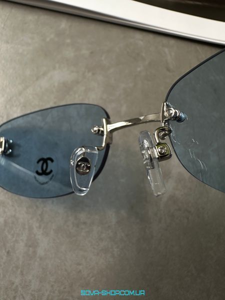 Солнцезащитные очки Chanel Blue/Silver CH4002 C02 Premium фото