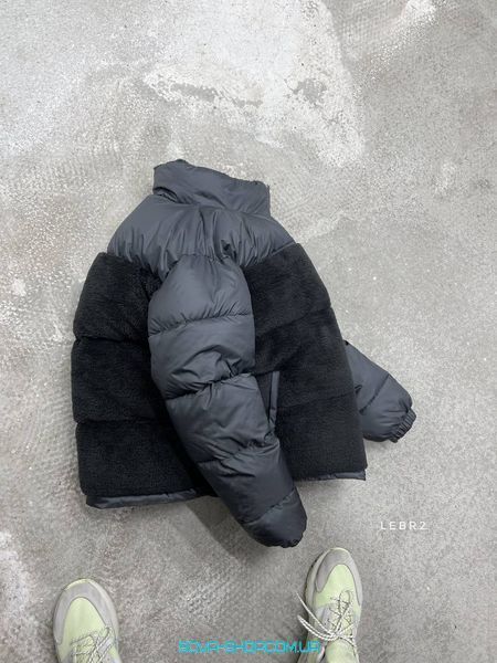 Зимова куртка барашка Grey Black фото