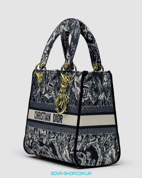 Женская сумка Christian Dior Medium Lady D-Lite Bag Blue Premium фото