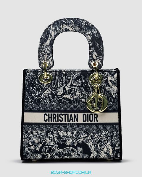 Жіноча сумка Christian Dior Medium Lady D-Lite Bag Blue Premium фото