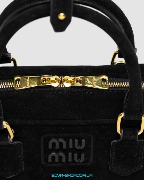 Жіноча сумка Miu Miu Arcadie Suede Bag Black Premium фото