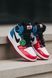 Женские баскетбольные кроссовки Nike Air Jordan 1 Retro Blue/White/Red re-8697 фото 6
