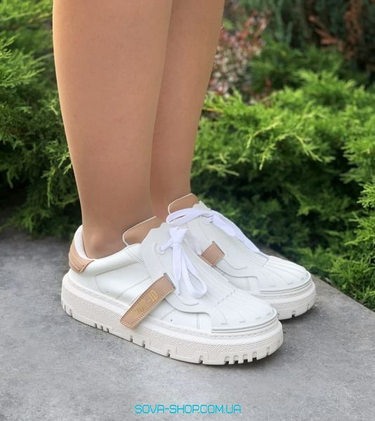 Жіночі кросівки 2021 Christian Dior ID White Beige Flips фото