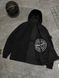 Premium ветровка двусторонняя Stone Island Black re-126575 фото 3