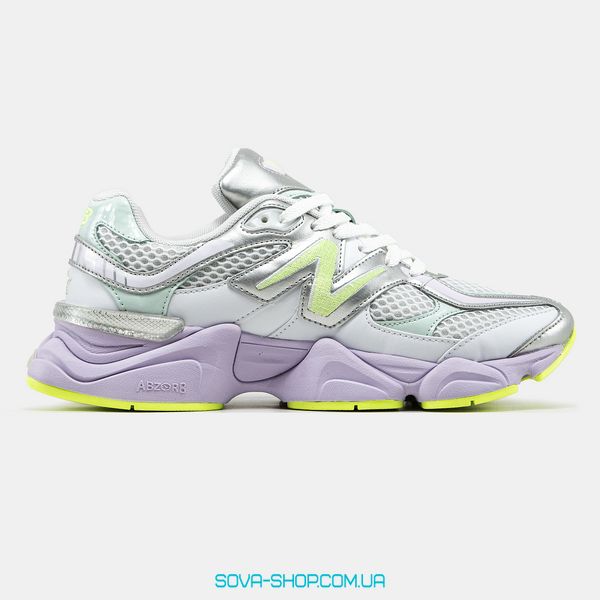 Жіночі та чоловічі кросівки New Balance 9060 White Taro фото