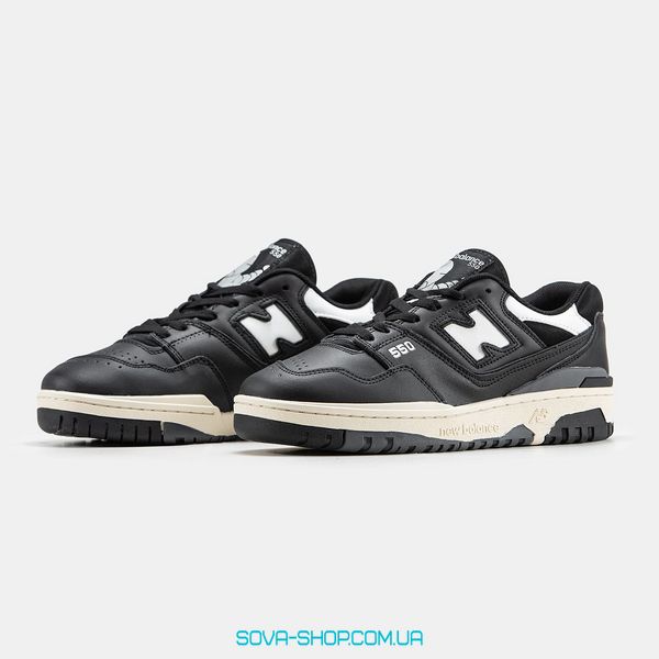 Чоловічі кросівки New Balance 550 Black Beige фото