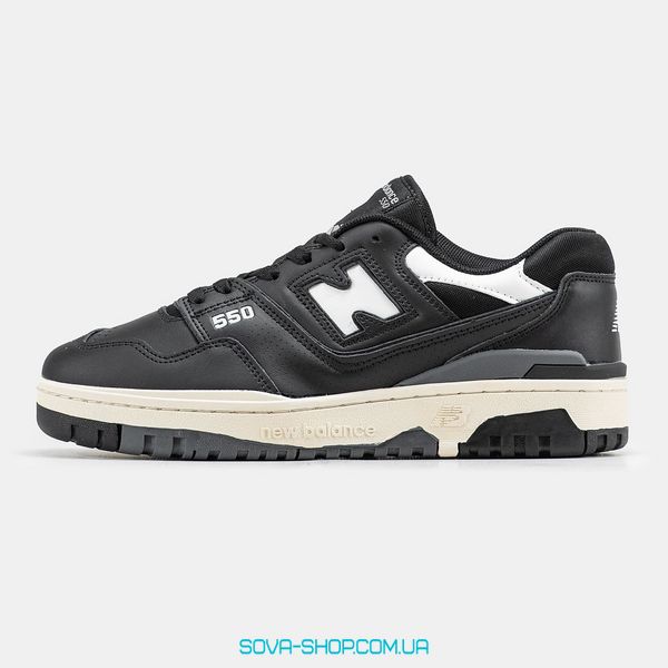 Чоловічі кросівки New Balance 550 Black Beige фото