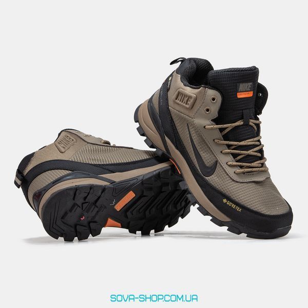 Мужские зимние кроссовки Nike Rivah Fur Gore-Tex Brown Black фото