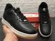 Зимові чоловічі кросівки Black White Gum шкіра "З ХУТРОМ" Nike Air Force 1 re-3966 фото 2