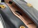 Женская сумка Gucci Marmont Mini Shoulder Bag, Black Gold Hardware Premium re-11507 фото 6