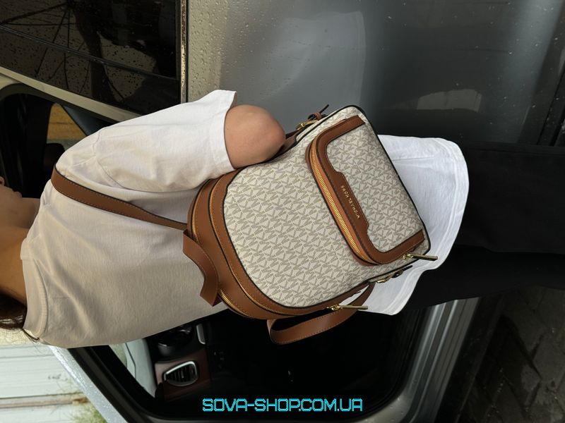 Женский рюкзак Michael Kors Backpack Ivory Premium фото