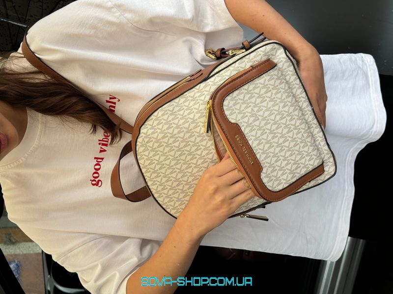 Жіночий рюкзак Michael Kors Backpack Ivory Premium фото