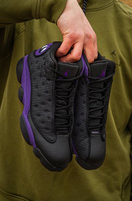 Чоловічі баскетбольні кросівки Air Jordan 13 Altitude Black/Purple фото
