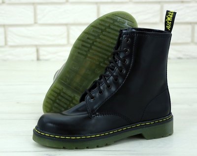 Зимові жіночі ботинки (ТЕРМО) Dr. Martens Boots Black фото