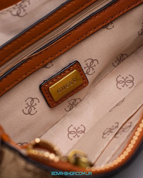 Женская сумка Guess Cordelia Shoulder Bag Gold Canvas Gold Premium фото