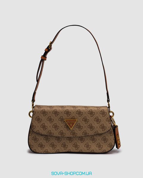 Женская сумка Guess Cordelia Shoulder Bag Gold Canvas Gold Premium фото
