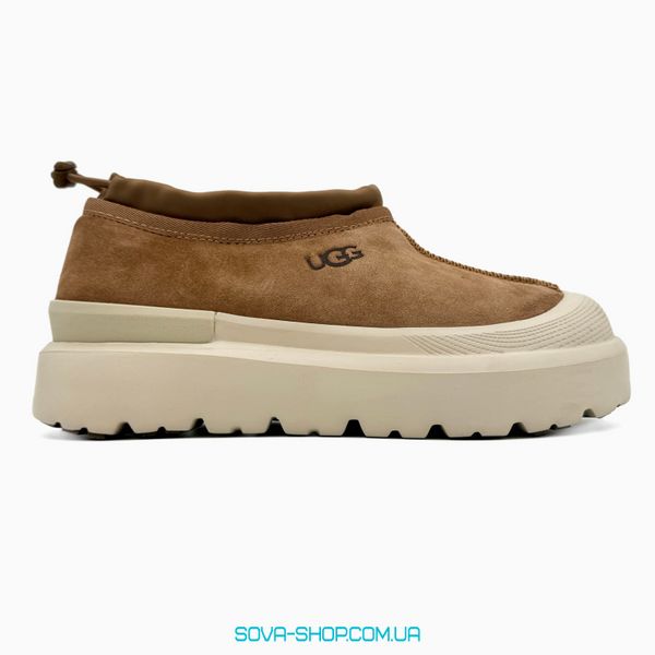 Чоловічі та жіночі зимові ботинки UGG Tasman Hybrid Chestnut/Beige PREMIUM фото