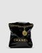 Женская сумка Chanel Black Quilted Calfskin Mini 22 Bag Gold Hardware Premium re-11163 фото 2