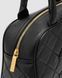 Женская сумка Chanel Vintage CC Quilted Caviar Bowling Bag Black Premium re-12240 фото 3