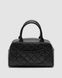 Женская сумка Chanel Vintage CC Quilted Caviar Bowling Bag Black Premium re-12240 фото 4