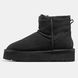 Женские зимние ботинки UGG Classic Mini Platform Black Premium re-9694 фото 1