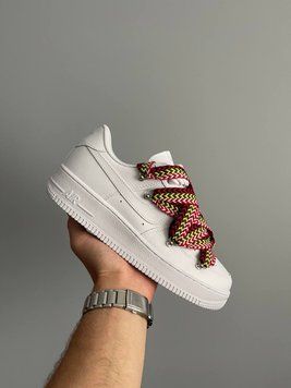 Женские кроссовки Nike Air Force 1 Low Custom Lanvin Laces Multicolor фото