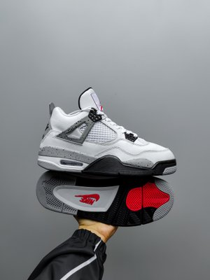 Мужские кроссовки Nike Air Jordan 4 Cement Fur фото