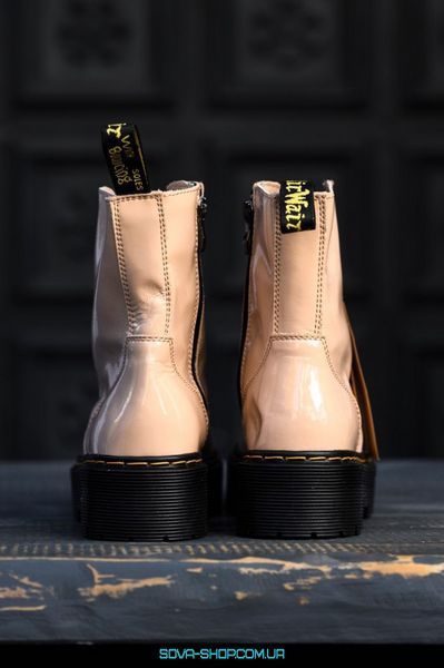 Мужские зимние ботинки (ТЕРМО) Dr. Martens Jadon Patent Beige фото