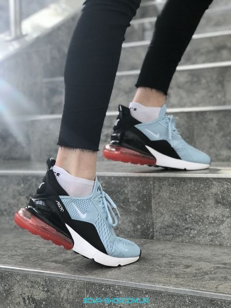 Жіночі кросівки Air Max 270 Blue Black Red Nike фото