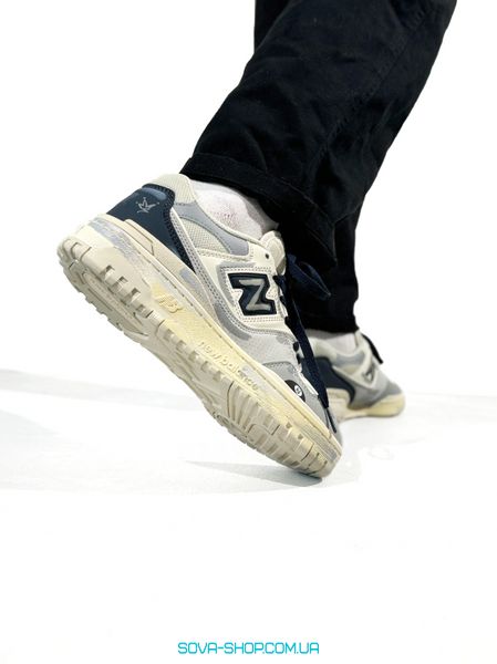 Мужские кроссовки New Balance 550 White/Grey Painted фото