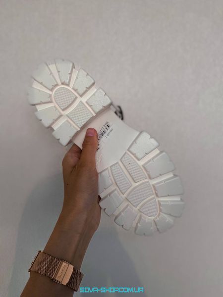 Женские сандали Prada Monolith Platform Sandals White фото