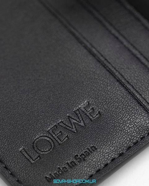 Кошелёк Loewe Two-tone Leather Wallet Black Premium фото