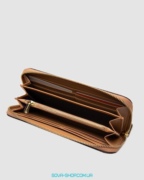 Гаманець Michael Kors Large Wallet Zip Brown Premium фото