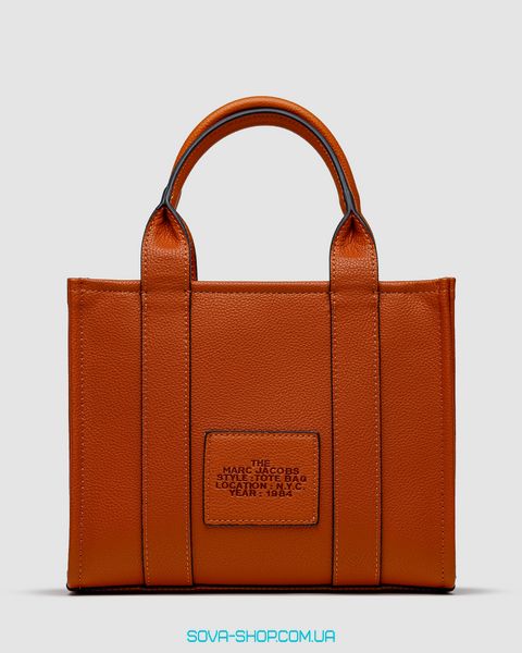 Жіноча сумка Marc Jacobs The Leather Small Tote Bag Brown Premium фото