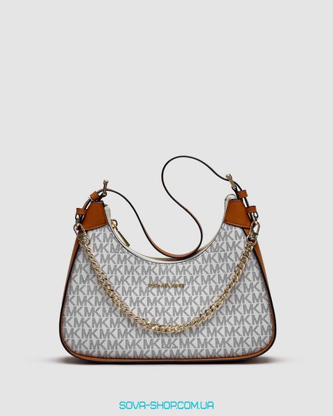 Жіноча сумка Michael Kors Wilma Signature Logo Crossbody Bag White Premium фото