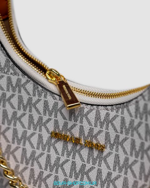 Женская сумка Michael Kors Wilma Signature Logo Crossbody Bag White Premium фото